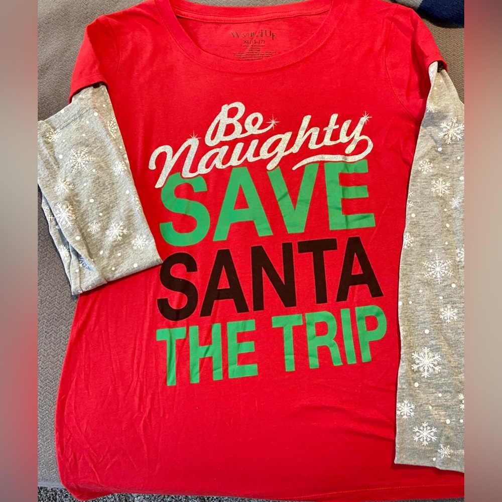 Chritmas Long Sleeve XL Be Naughty…